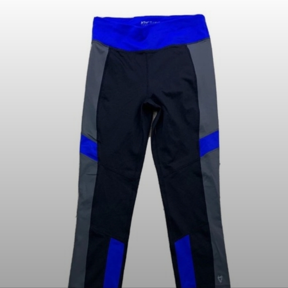 Betsey Johnson Black and Blue Leggings